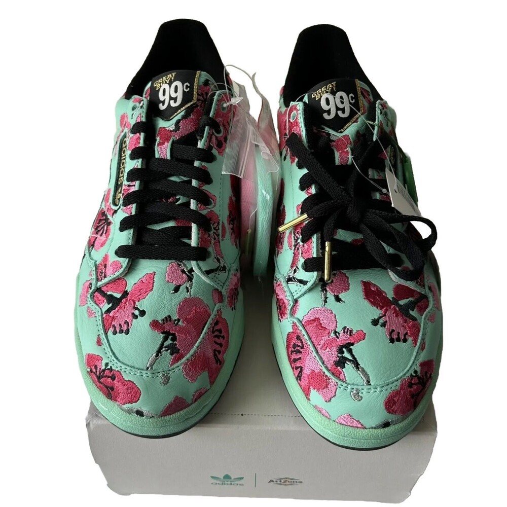 Adidas Continental 80 ARIZONA GREEN TEA FU7788 2019 Size 9 Rare Cherry Blossom